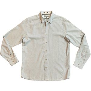 Ted Baker Button Down Size:4 (Large) White with tiny geometric design